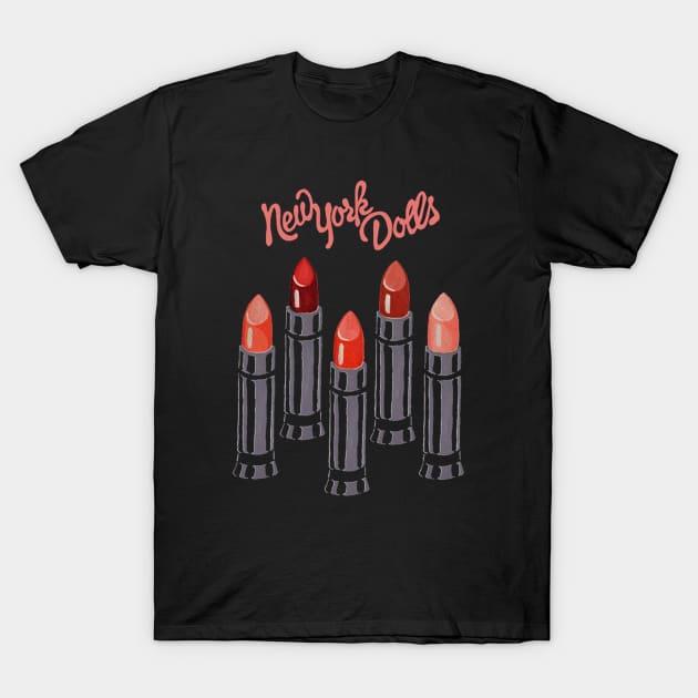 New york Dolls T-Shirt by Sarukaku